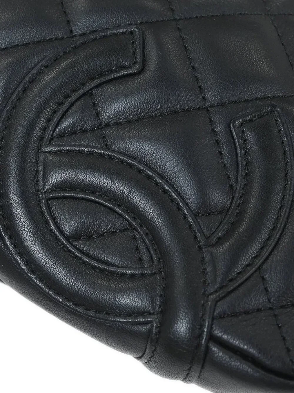 Chanel Black Calfskin Cambon Ligne Shoulder Bag 115829